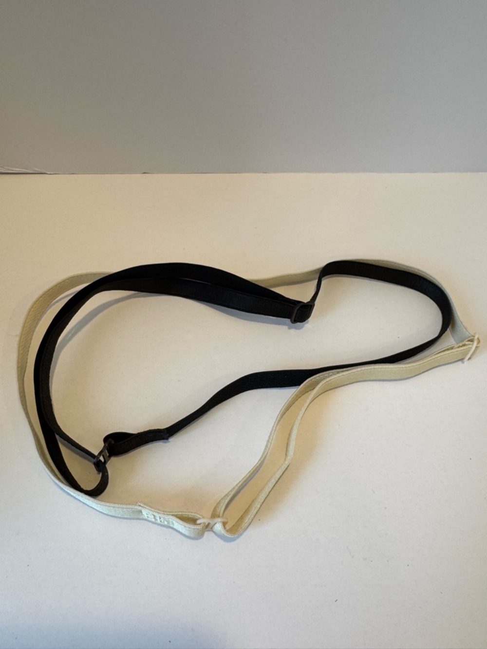 Two Bumble and Bumble Adjustable Elastic Headbands One in Cream and One in Black